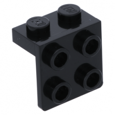 LEGO fordító elem 1 x 2 - 2 x 2, fekete (44728)